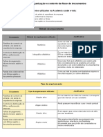 Documentos Utilizados Na Academia Saúde e Vida:: Documento Método de Arquivamento Utilizado: Justificativa