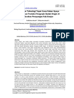 Penerapan Teknologi Tepat Guna Dalam Upaya Peningkatan Produksi Pengrajin Bedak Dingin Di Kelurahan Pesayangan Kab - Banjar