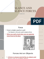 Balance and Unbalance Forces: Science 8