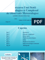 Organizarea Unei Statii Meteorologice Si Complexul de Observatii Meteorologic