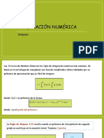 Integración numérica Simpson