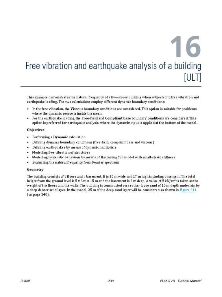 Building Vibration and Earthquake Analysis | PDF | Young's Modulus ...