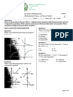 GR 12 Gen Maths Test 02 Answer Sheet