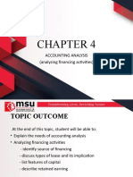 Accounting Analysis (Analyzing Financing Activities)