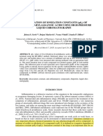 Determination of Ionization Constants (PK) of Liquid Chromatography