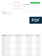 Modèle de Calendrier de Projet: Nom Du Projet Clé Des Intervenants