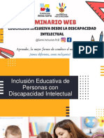 Educación Inclusiva Desde La Discapacidad Intelectual