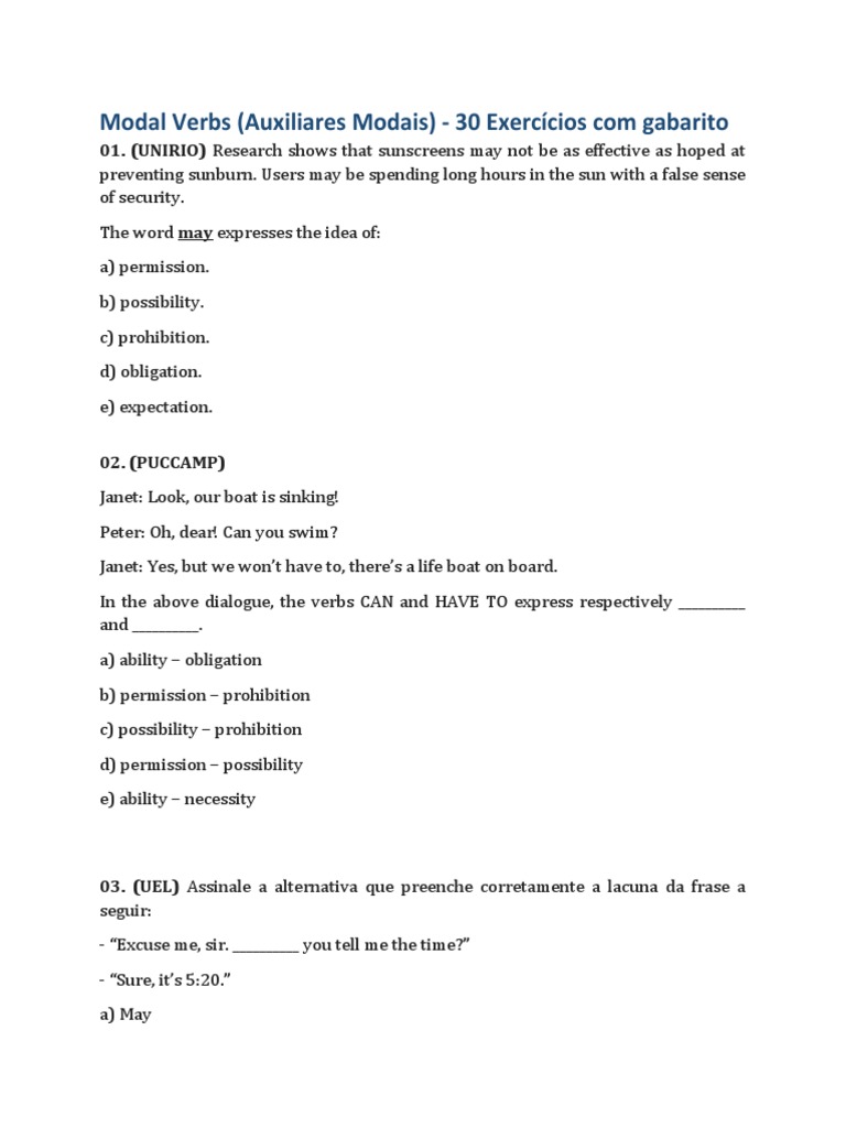 Modal Verbs Download Free Pdf Adolescence Linguistics