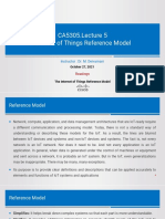 CA5305.Lecture 5 Internet of Things Reference Model: Instructor: Dr. M. Deivamani