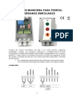 Manual Cuadro Multifrecuencia Puerta Enrollable