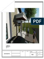 Tampak 3D Tinjauan Kanopi Bangunan Rumah