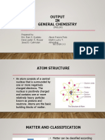 Output IN General Chemistry