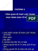 Chương 1: Tổng Quan Về Pháp Luật Trong Hoạt Động Kinh Tế Đối Ngoại