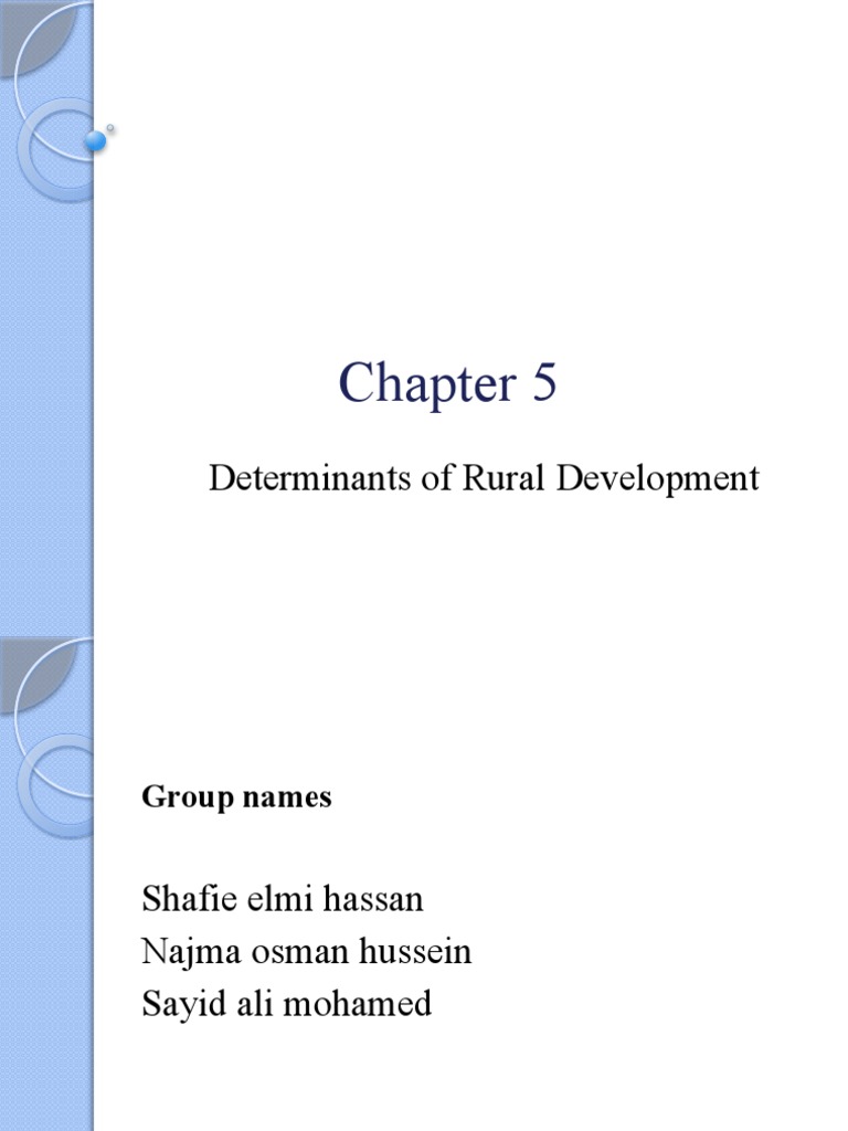 Determinants of Rural Development | PDF | Capital (Economics ...