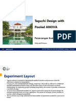 Taguchi Design With Pooled ANOVA: Perancangan Kualitas