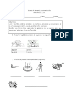 Prueba Letra L, M, S y P