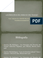 Los Principios Del Derecho Del Trabajo: Prof. Adjunto Dr. Rodolfo Becerra Barreiro