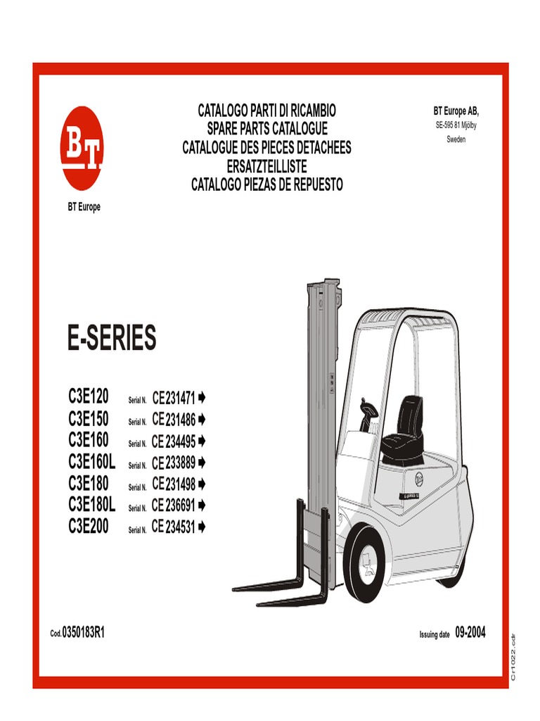Catalogue pièces détachées BT Europe | PDF | Machine | Composant
