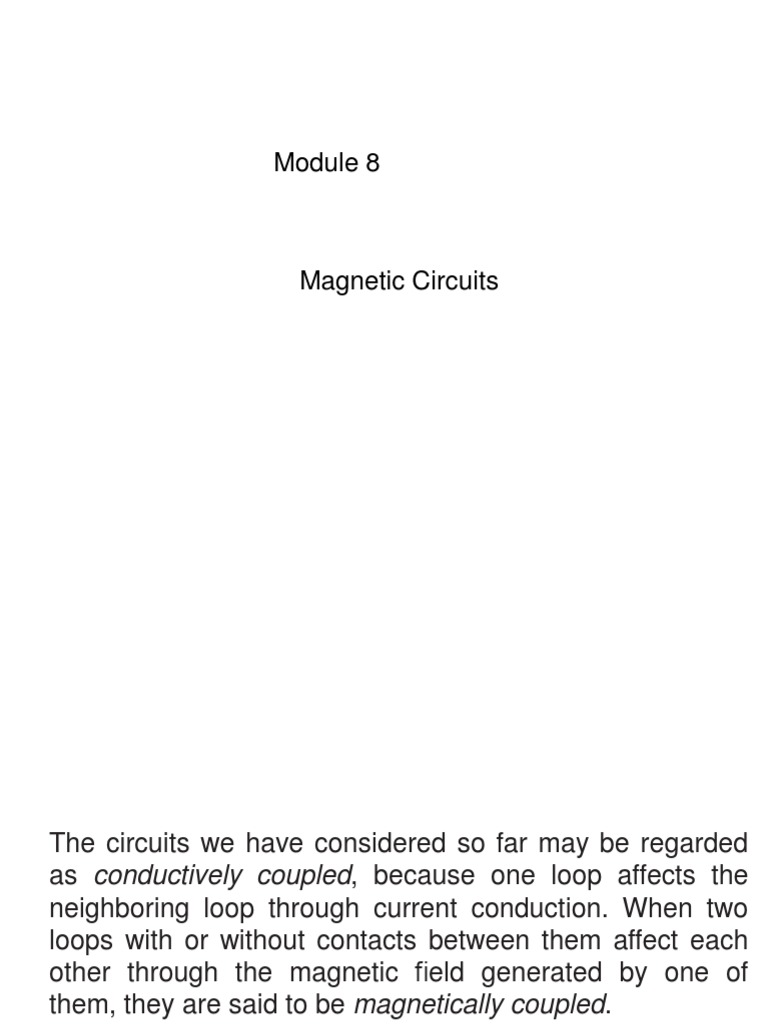 Understanding Magnetic Circuits and Inductance | PDF | Inductor ...