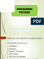 Penelusuran Pustaka: DR - Ilham Kuncahyo, M.SC., Apt