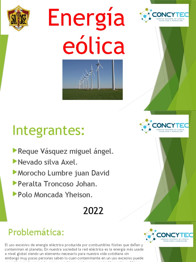 Proyecto Energia Eolica | PDF | Energía renovable | Energía eólica