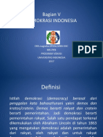 Bagian V Demokrasi Indonesia: DKS - nugraha.SP - Msi, MBA-GSC MK-PKN Program Vokasi Universitas Indonesia 2017