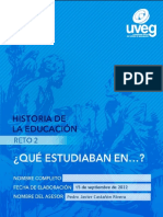 RETO 2.historia de La Educación