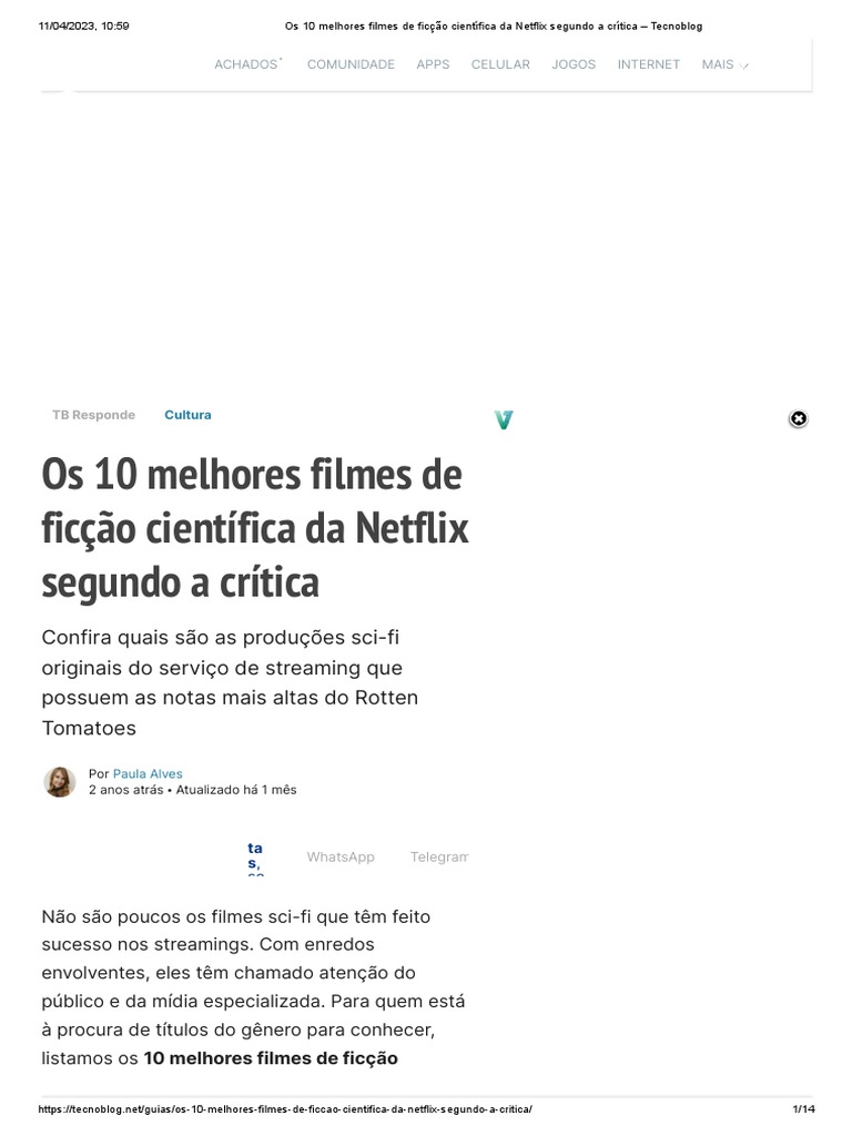 Os 10 Melhores Filmes De Fic o Cient fica Da Netflix Segundo A Cr tica 