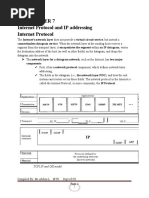 CH 7 - Internet Protocol and IP Addressing