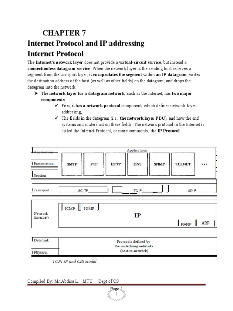 CH 7 - Internet Protocol and IP Addressing | PDF | Internet Protocols ...