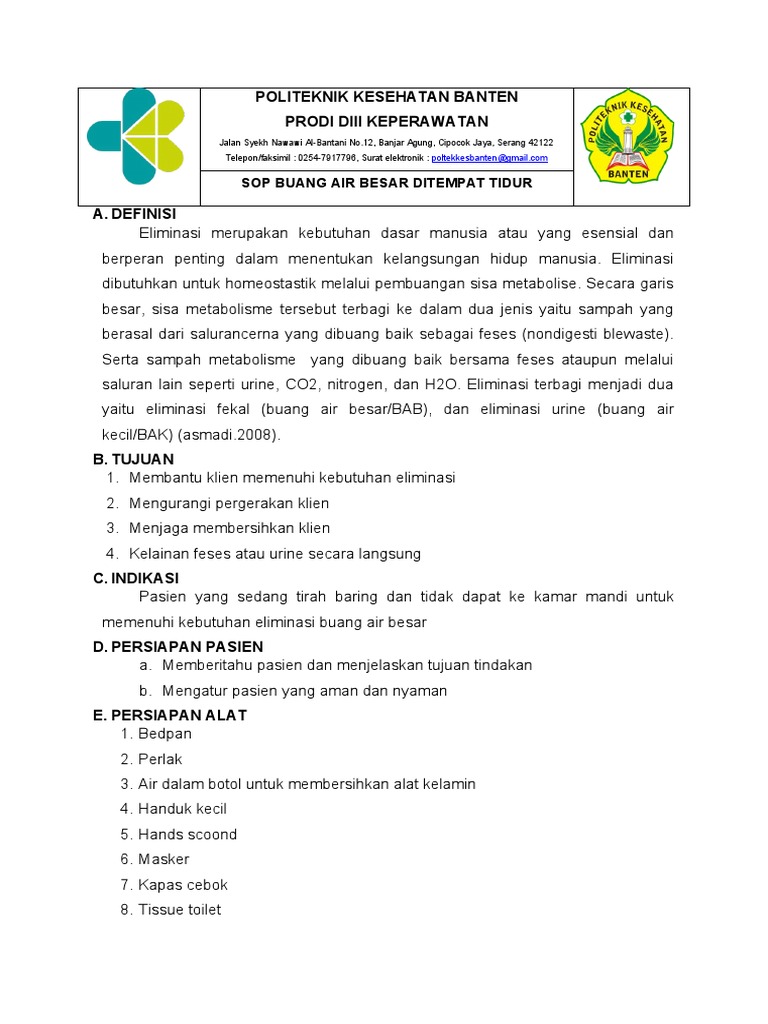 SOP BAB Poltekkes | PDF