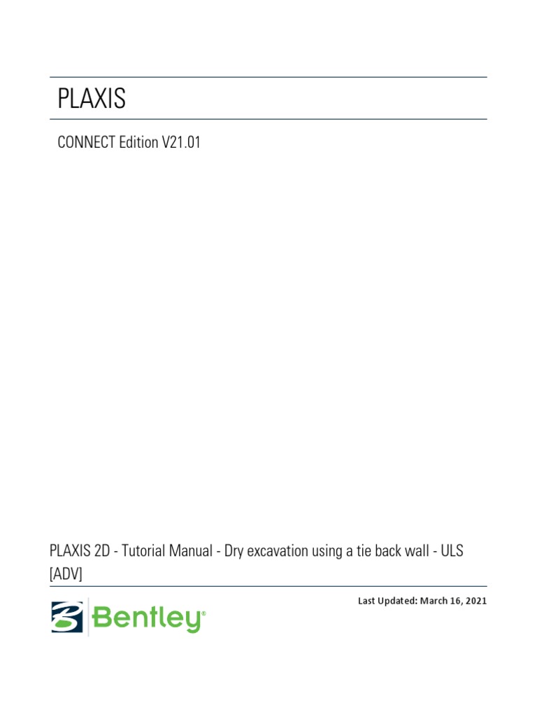 Dry Excavation ULS Tutorial in PLAXIS | PDF | Technology & Engineering