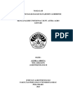 Aldika Arbeta - Agt B - Dasar-Dasar Manajemen Agribisnis