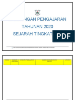 Rancangan Pengajaran TAHUNAN 2020 Sejarah Tingkatan 1