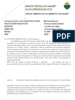 EXPERIENCIA DE APRENDIZAJE 5° Año - Luis