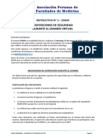 Asociación Peruana de Facultades de Medicina: Disposiciones de Seguridad Durante El Examen Virtual