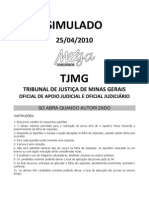 Simulado TJMG Oficial de Apoio e Oficial Jud25 04 2010