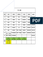 Horario 3ro A 2023