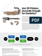 Are Desktop 3D Printers Accurate Enough for Dentistry? (38 characters