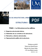 Estructuras 1: TEMA 1: La Estructura en Los Edificios