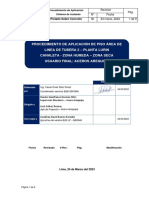 Procedimiento de Aplicación de Piso Área de Linea de Tubera 2 - Planta Lurin Canaleta - Zona Humeda - Zona Seca Usuario Final: Aceros Arequipa