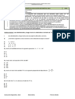 Números y Proporcionalidad Álgebra y Funciones Estadística y Probabilidades