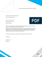 Carta de Renuncia