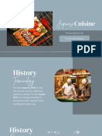 Japanese Cuisine Presentation