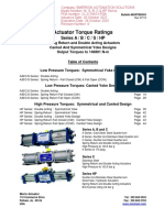 Actuator Torque Ratings: Series A / B / C / S / HP