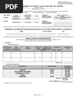 Sworn Statement of Assets, Liabilities and Net Worth