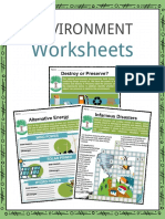 Sample Environment Worksheets