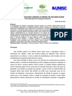 MULHER, SEGREGAÇÃO URBANA E REDES DE SOCIABILIDADE  Uma alternativa de (re)ação feminina?