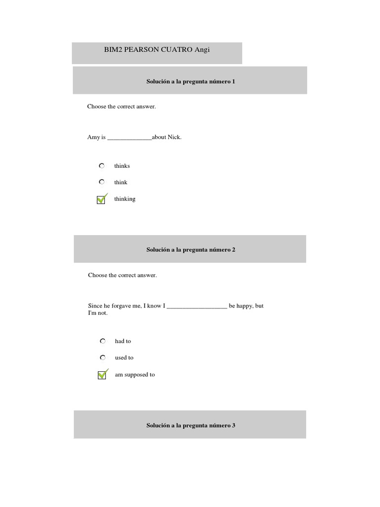 BIM2 PEARSON CUATRO Angi-2 | PDF