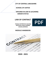 GDL Contract Law ModuleHandbook 202021